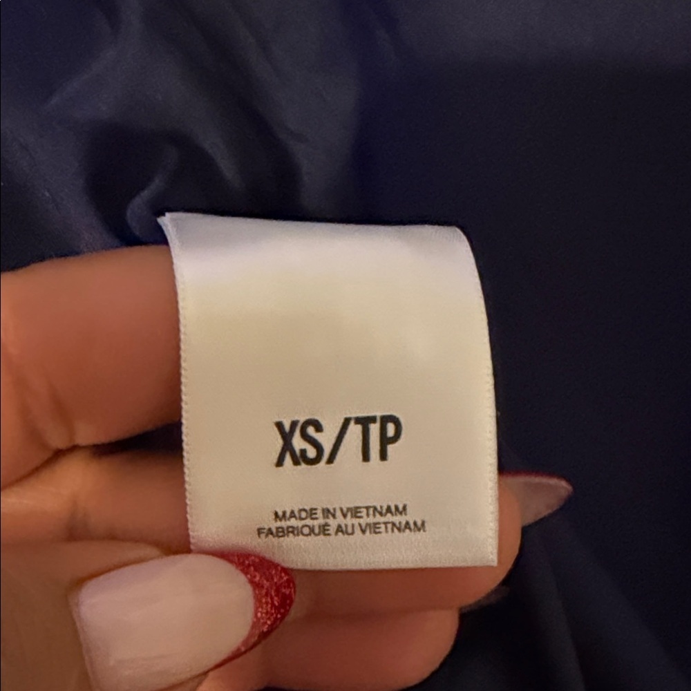 Express Navy and White Checkered Blazer - Picture 3 of 10